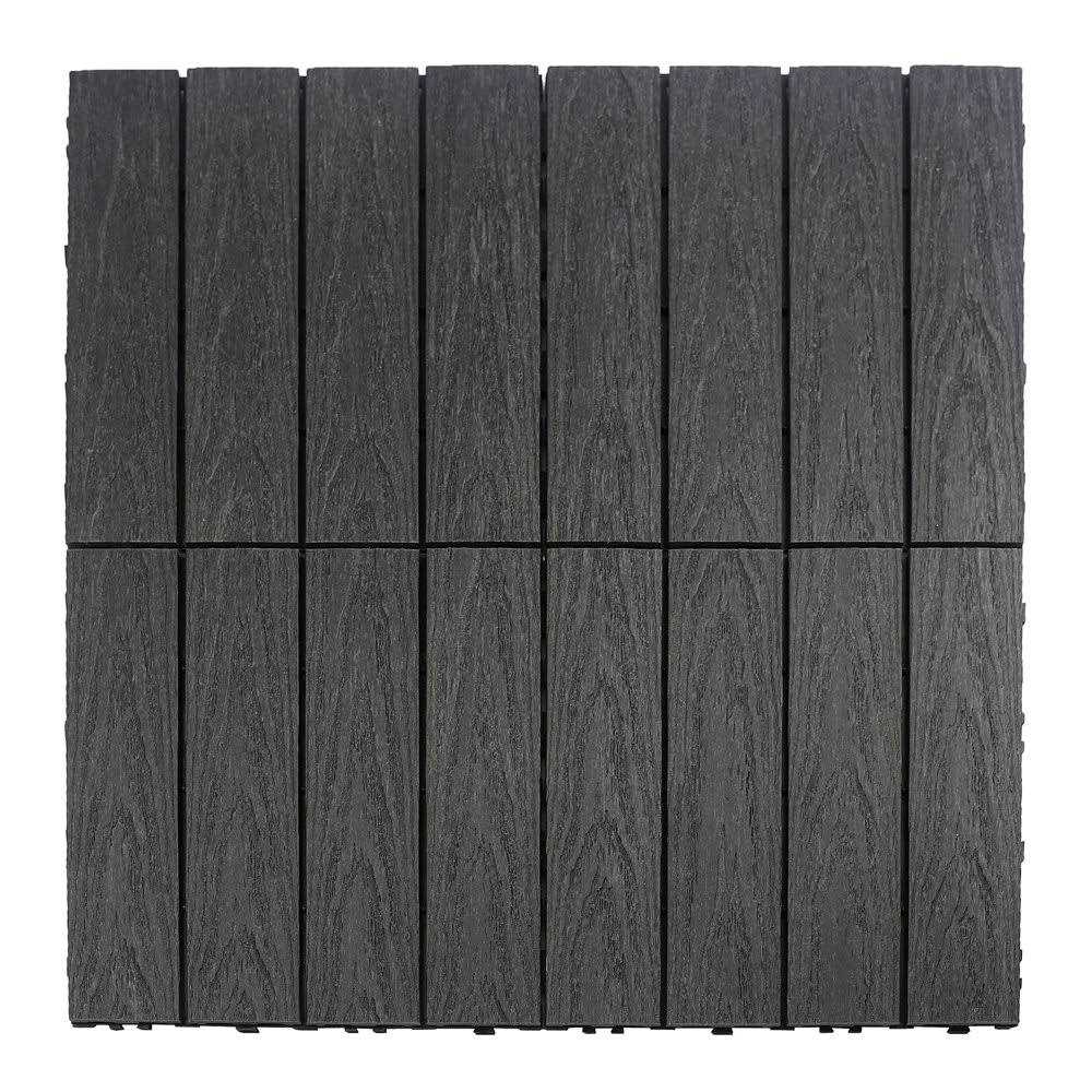 NewTechWood Ultrashield Naturale 1 ft. x 1 ft. Composite Quick Deck Outdoor Deck Tile Sample - Inhomebuy