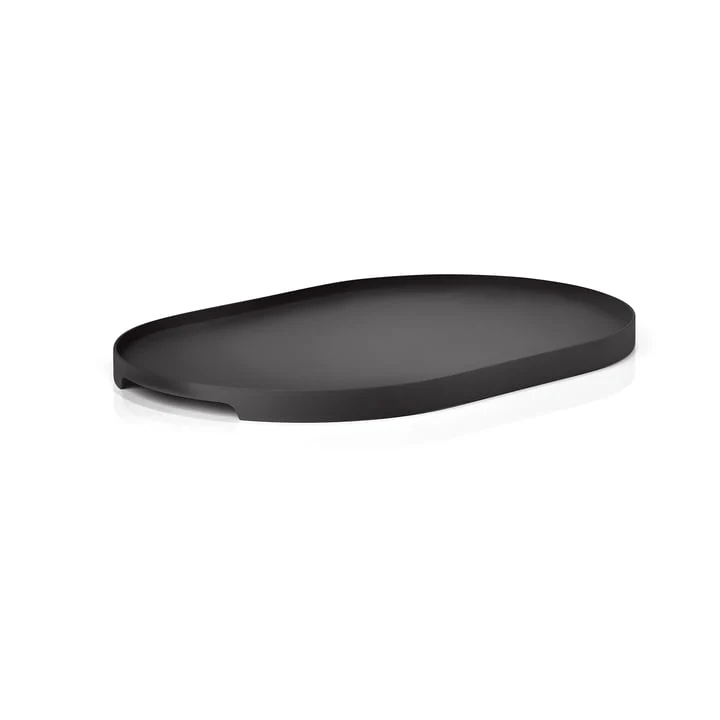 Tray Black Singles 23cm Oval - Inhomebuy