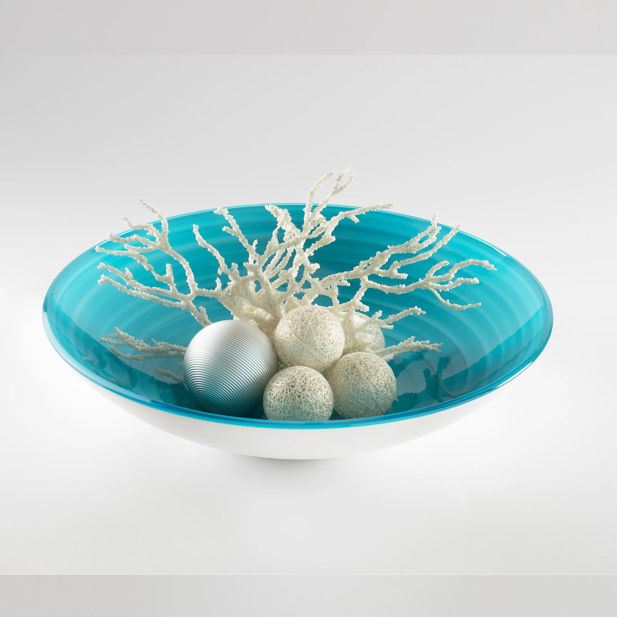 Center Piece/ Fruit Bowl Twist Sky Grey - Inhomebuy