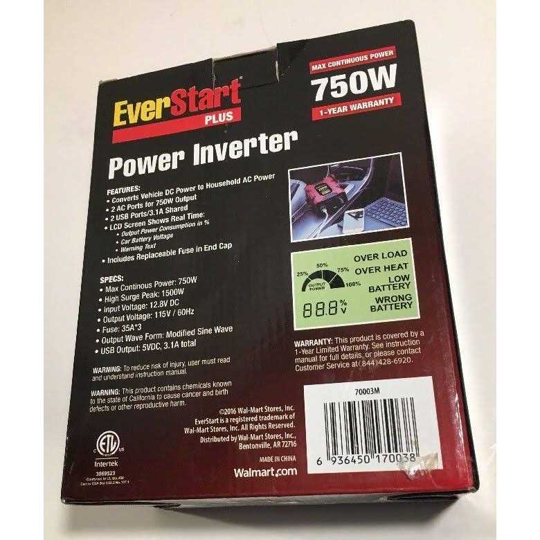 Everstart 70003mc 750watt - Inhomebuy