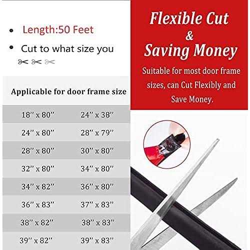 Weather Stripping Door Seal Strip,Self-Adhesive Rubber D-Shape Door Weather Stripping Sealers for Door Frame Window Insulation Large Gap - Inhomebuy