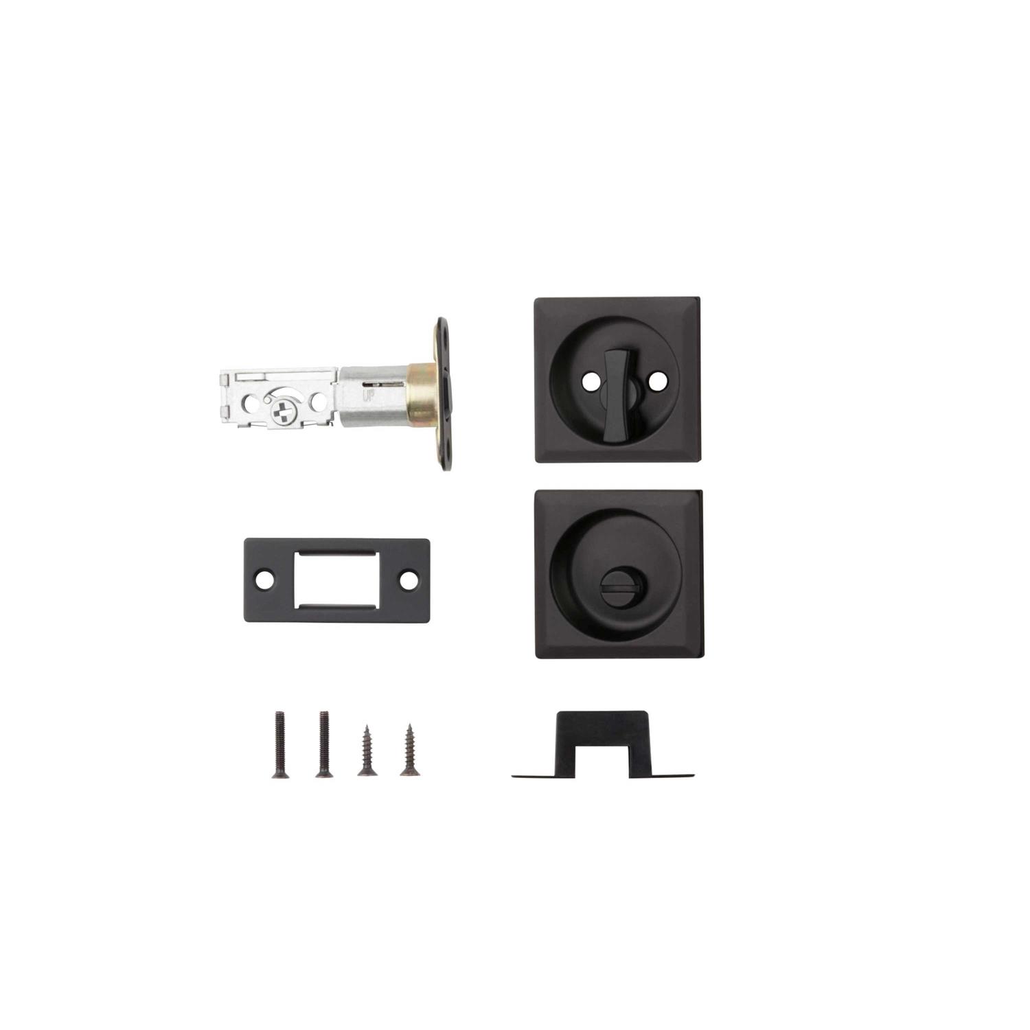 Kwikset Square Pocket Door Privacy Lock 335SQT - Inhomebuy