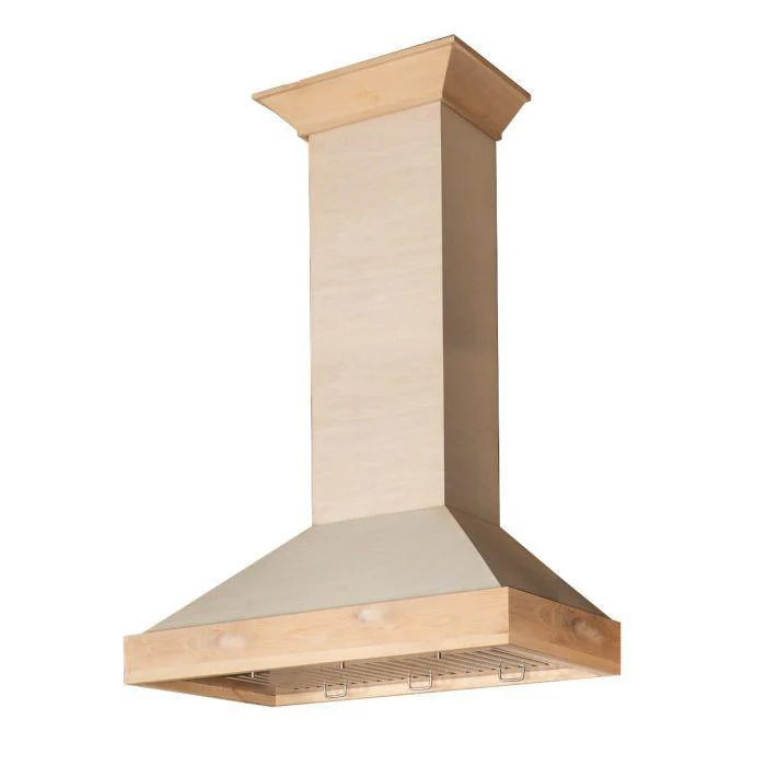 ZLINE 48 in. Unfinished Wooden Wall Range Hood, KBUF-48 - Inhomebuy