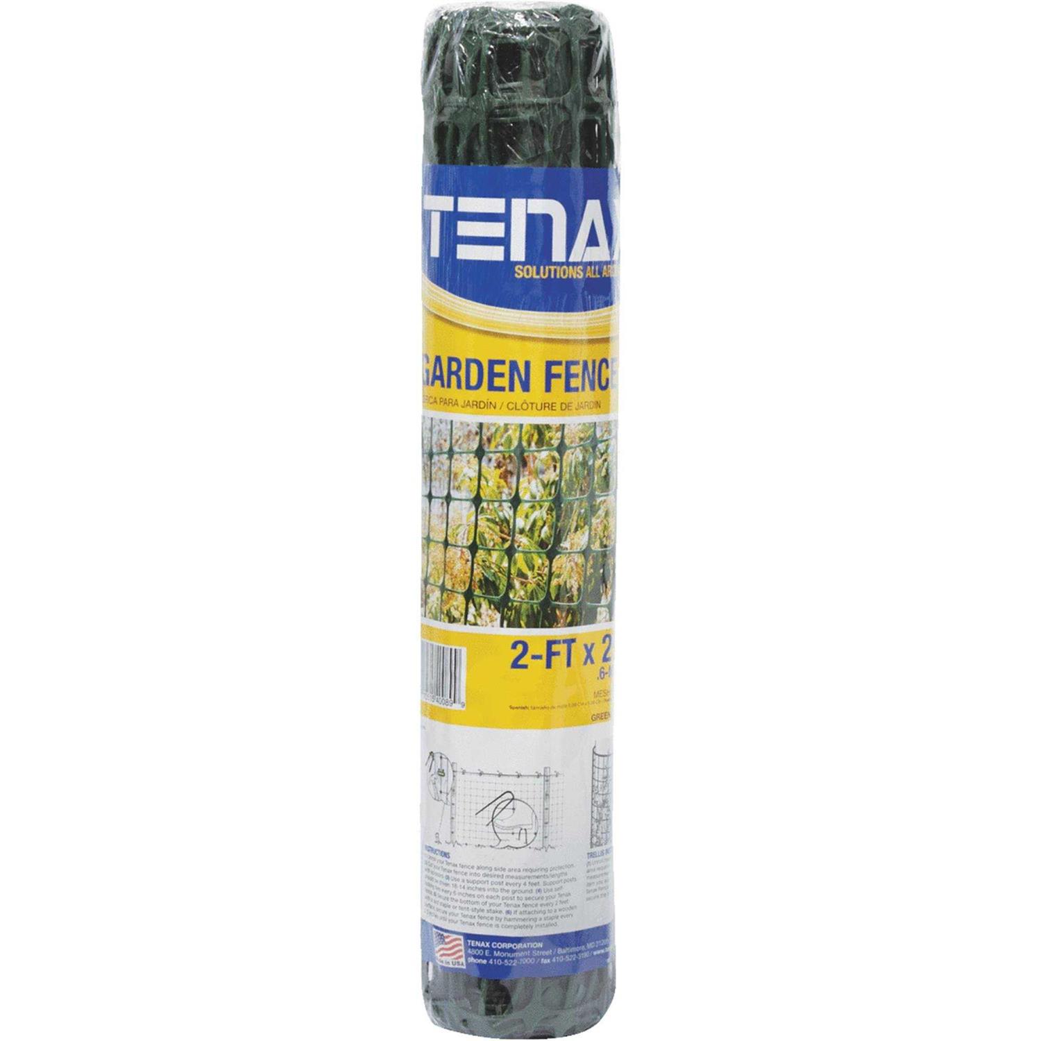 Tenax 7 ft. H x 100 ft. L Polyethylene Plant and Pond Fence Black - Inhomebuy