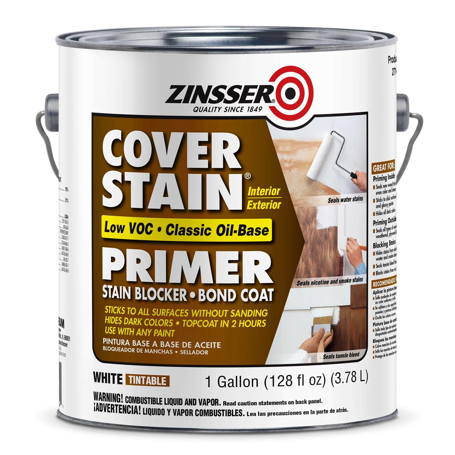 Zinsser 1 Gal Cover Stain Primer 3551 - Inhomebuy
