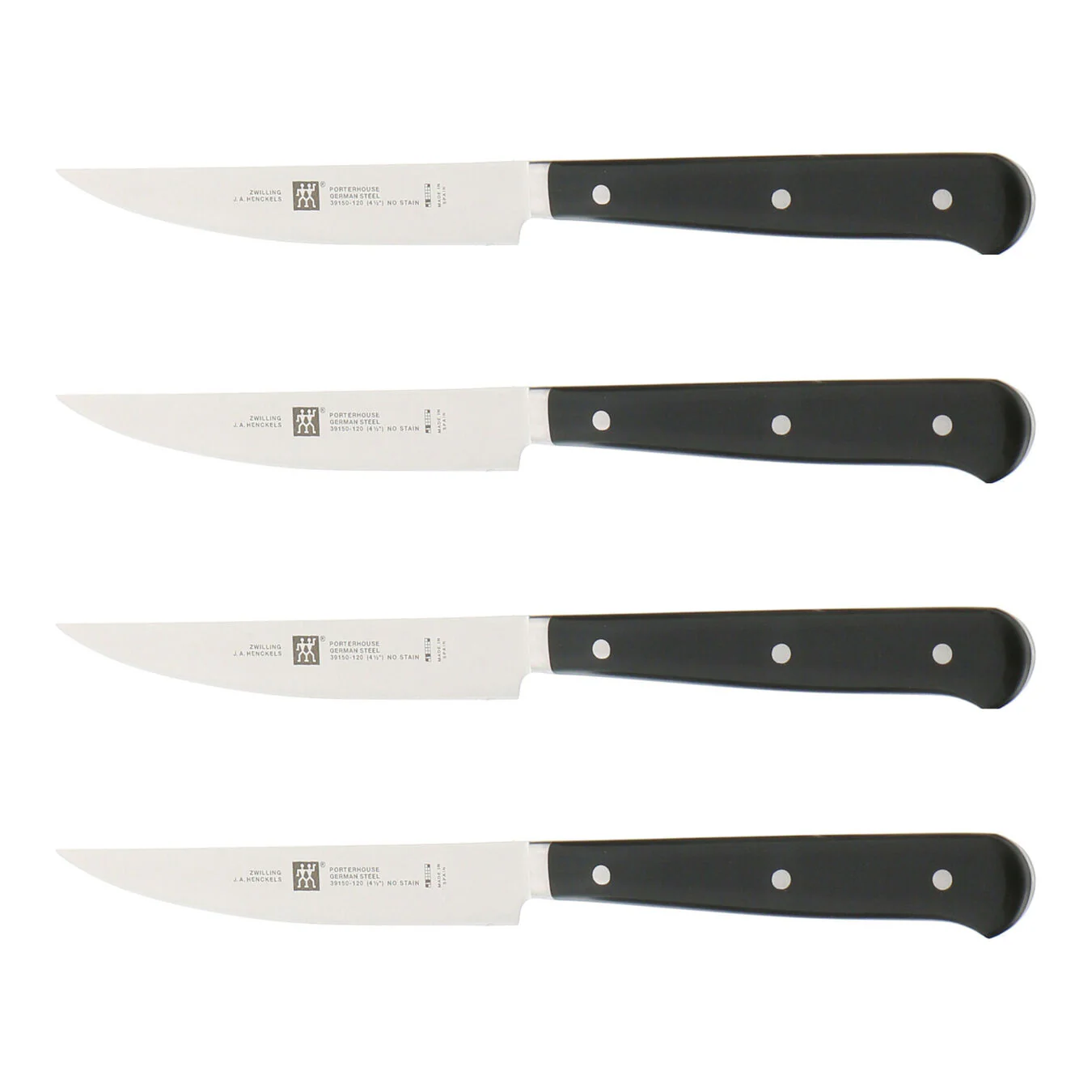 ZWILLING Porterhouse 4pc Steak Knife Set in Beechwood Box - Inhomebuy