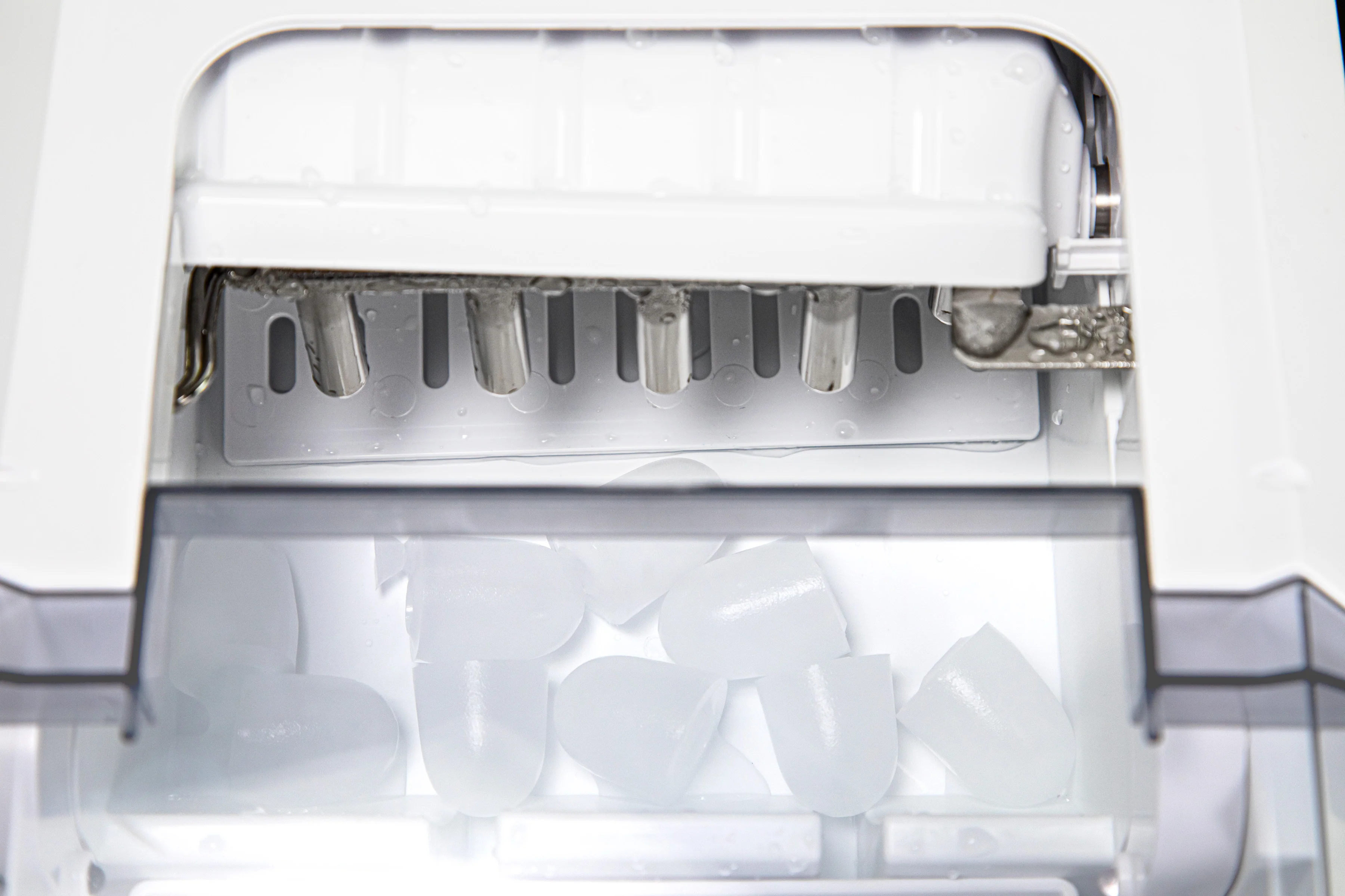 Thermostar 26-Pound Automatic Self-Cleaning Portable Countertop Ice Maker Machine With Handle - Inhomebuy