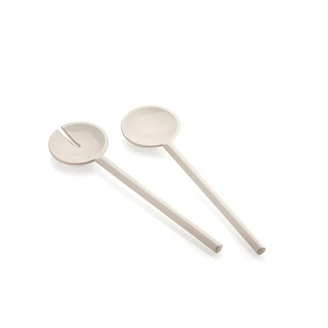 Salad Servers Tiffany Milk white - Inhomebuy