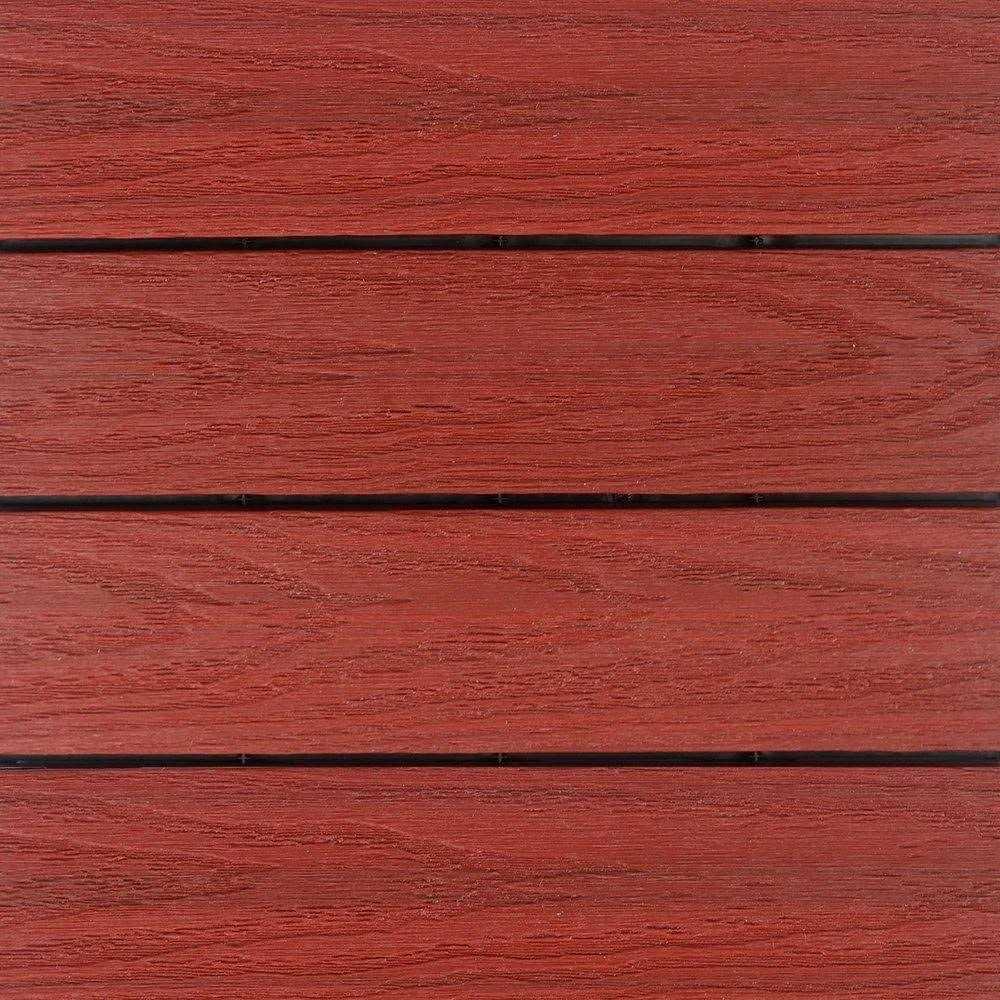 NewTechWood UltraShield Naturale 1 ft. x 1 ft. Quick Deck Outdoor Composite Deck Tile - Inhomebuy