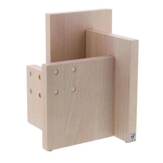 ZWILLING Square Italian Magnetic Knife Block in White Beechwood, Storage Series - Inhomebuy