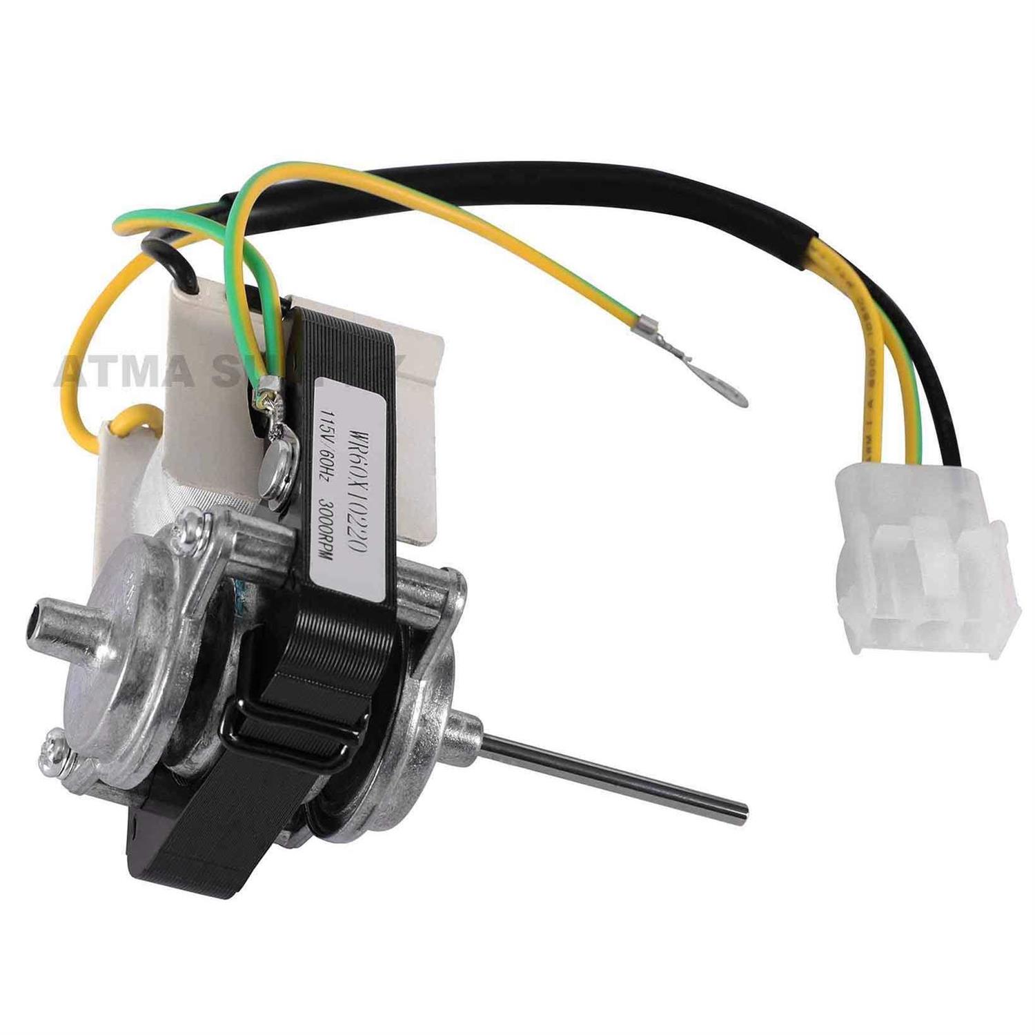 WR60X10074 WR60X10307 Evaporator Fan Motor Replacement Part by Romalon Fit for G-E Hot-Point Refrigerators Replaces 1550741 AP4438809 WR60X10224 - Inhomebuy