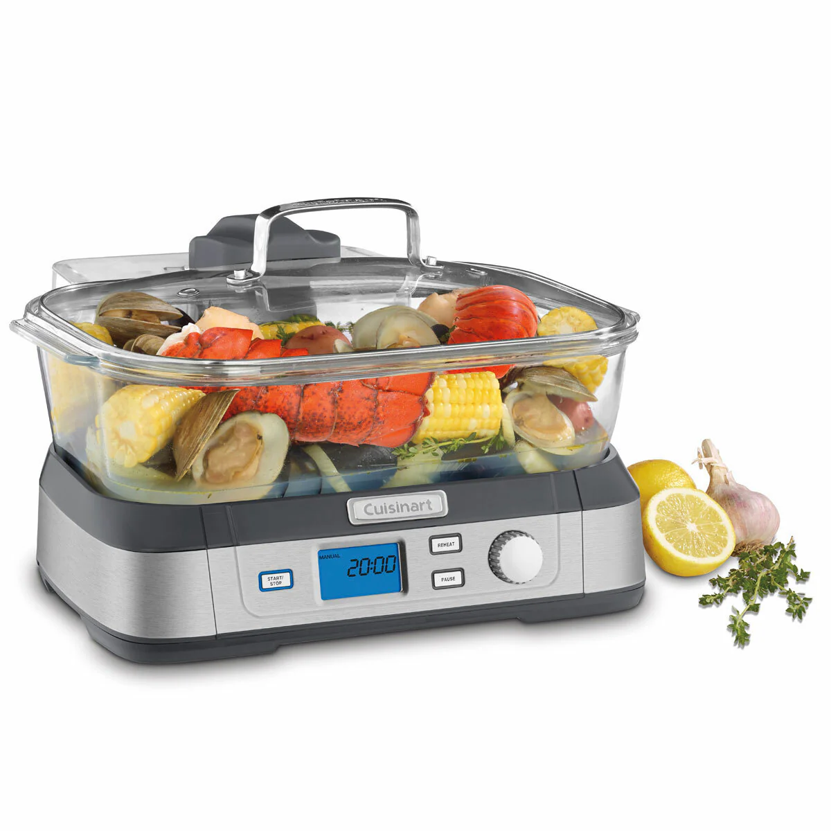 Cuisinart Food Steamer |STM1000C| CookFresh Digitial Glass Steamer - Inhomebuy