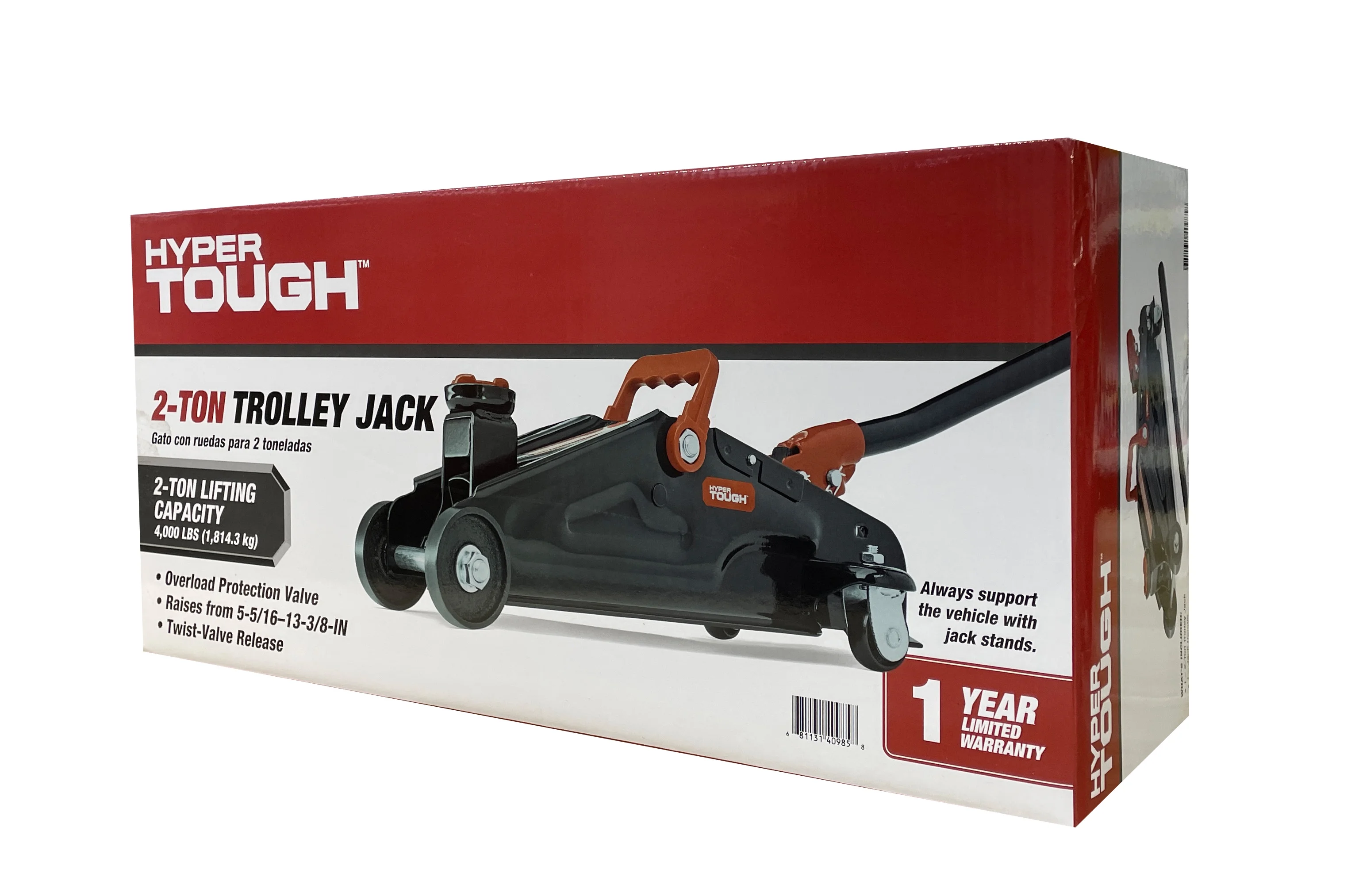 Hyper Tough 2-Ton Hydraulic Trolley Jack - Inhomebuy