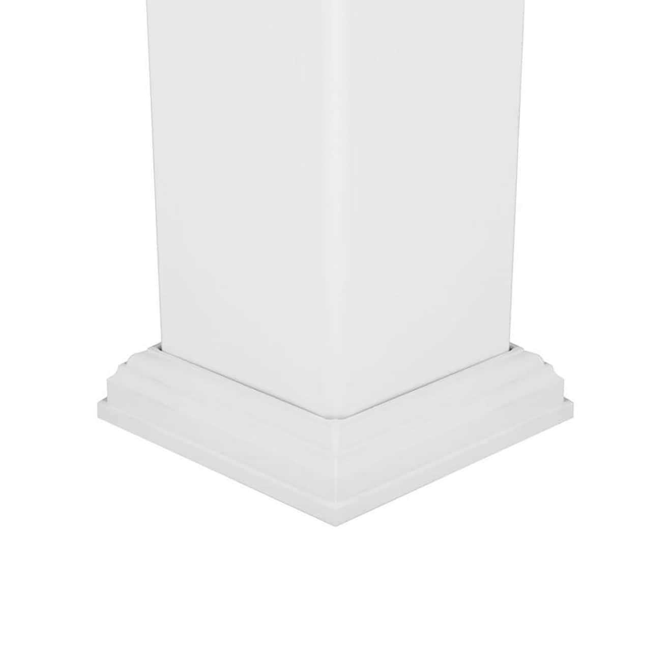 Deckorators 4-in-in x 4-in-in x 3-ft White Composite Deck Post Sleeve - Inhomebuy