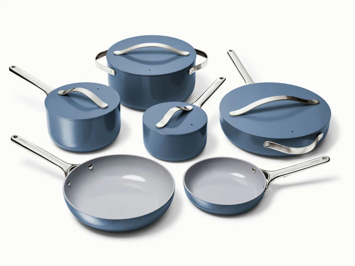 Caraway Deluxe Cookware Set in Navy - Inhomebuy