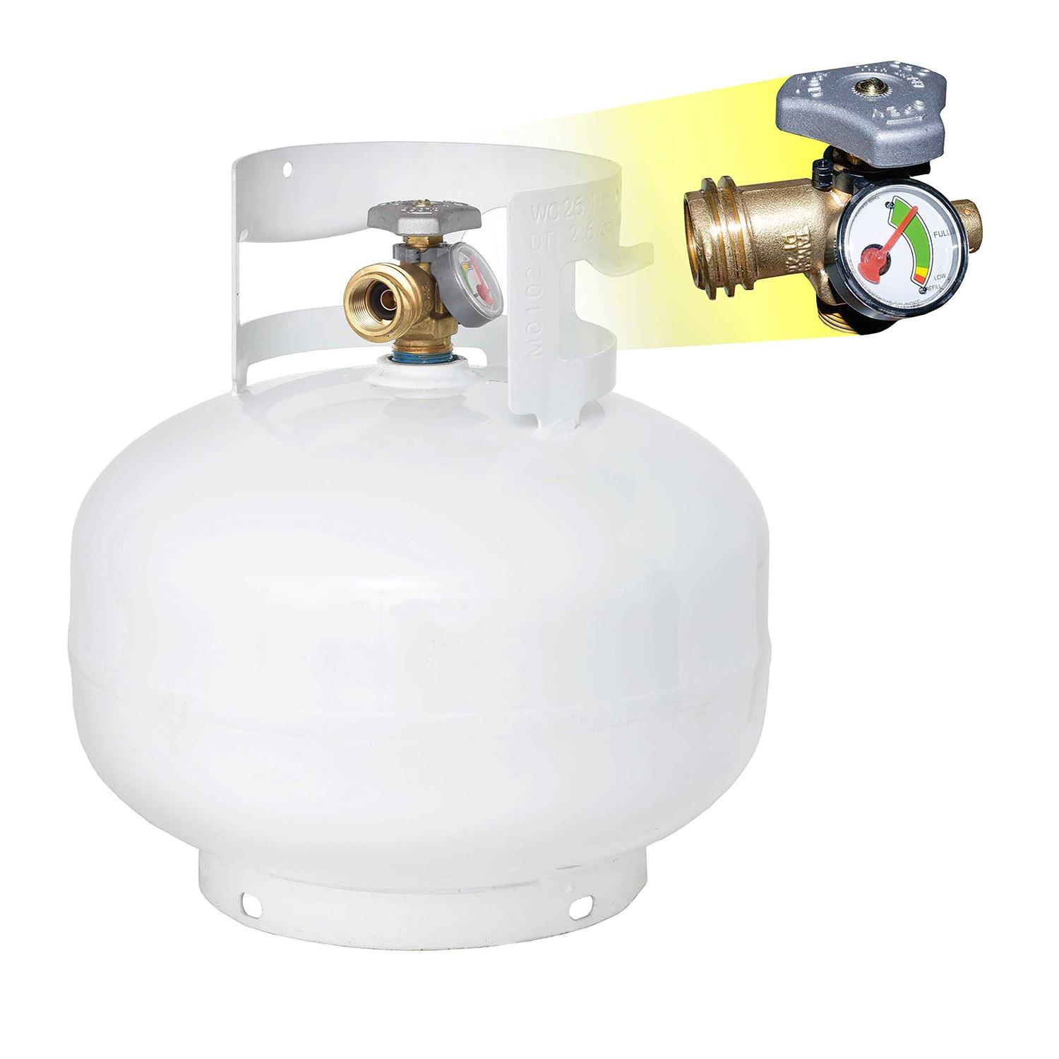 Flame King 100lb Horizontal & Vertical Propane Cylinder With Pol & Wheels - Inhomebuy