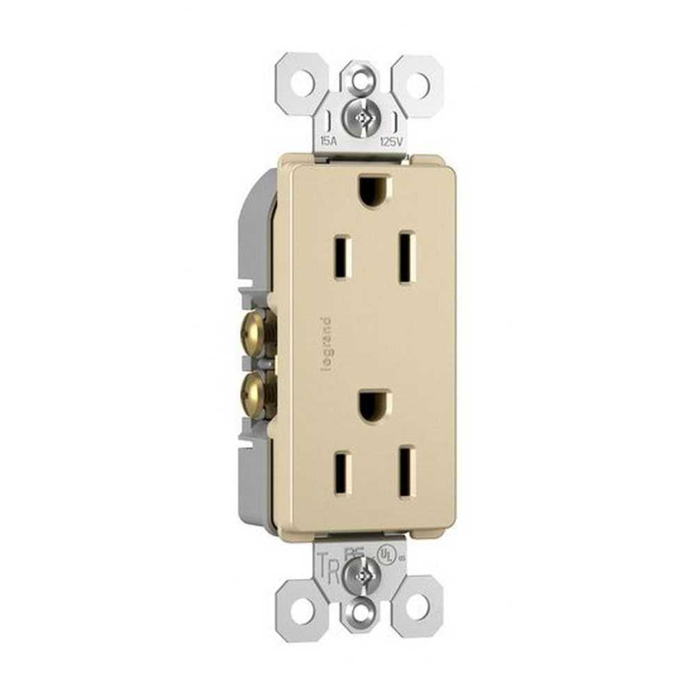 Pass & Seymour Decorator Tamper-Resistant Receptacle. 15 Amp 885TR - Inhomebuy