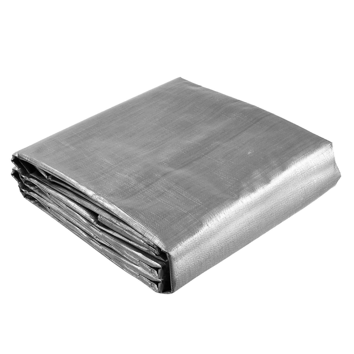Yescom Heavy Duty Reinforced Poly Tarp Multi Purpose Canopy Tent Cover Waterproof Tarpaulin - Inhomebuy