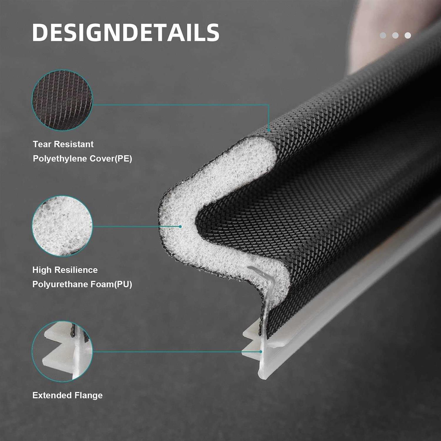 Weather Stripping Door Window Seal Strip 33 Ft Selfadhesive Strong Adhesion - Inhomebuy