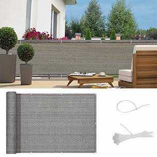 SUNNY GUARD Balcony Privacy Screen Fence Apartments Railing Cover Heavy Duty Windscreen for Outdoor,Backyard,Patio,Deck - Inhomebuy