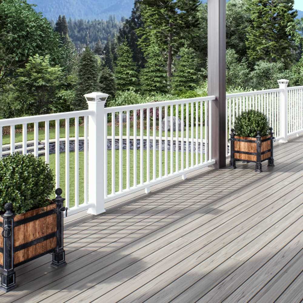 Deckorators 4-in-in x 4-in-in x 3-ft White Composite Deck Post Sleeve - Inhomebuy