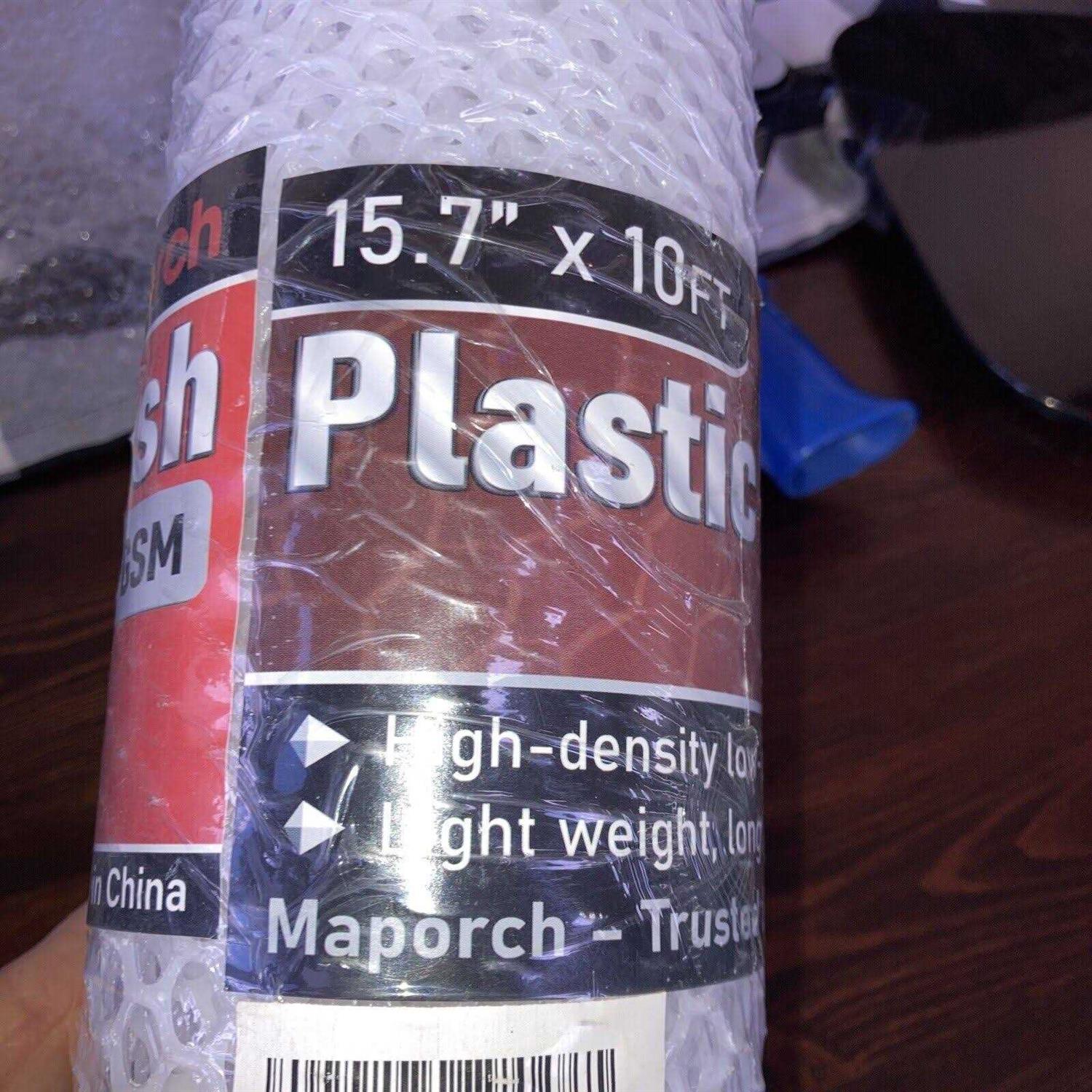 Maporch Upgraded 157in X 10ft Green Plastic Chicken Wire Fence Mesh - Inhomebuy