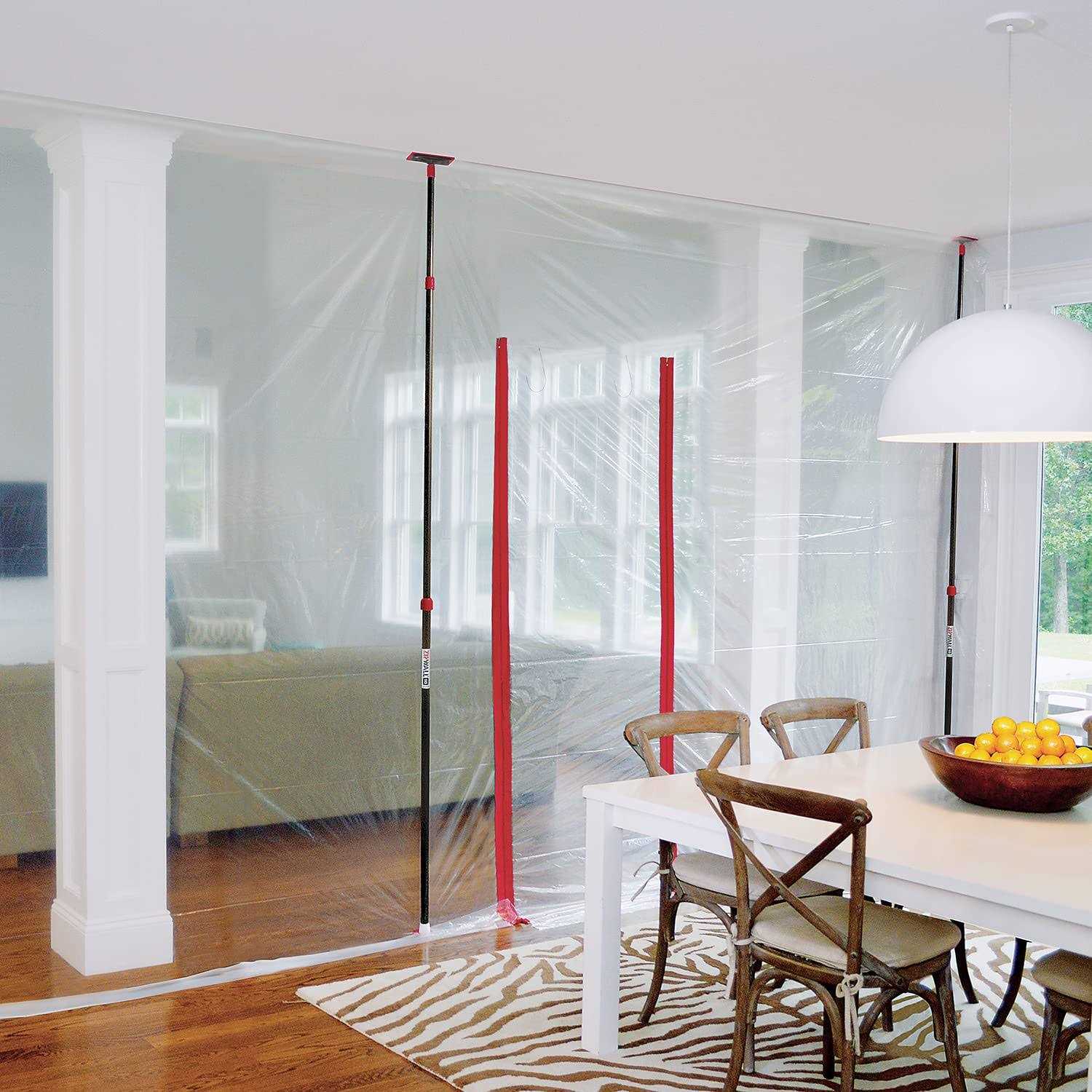 Zipwall ZipPole ZP4 Dust Barrier Pole - Inhomebuy