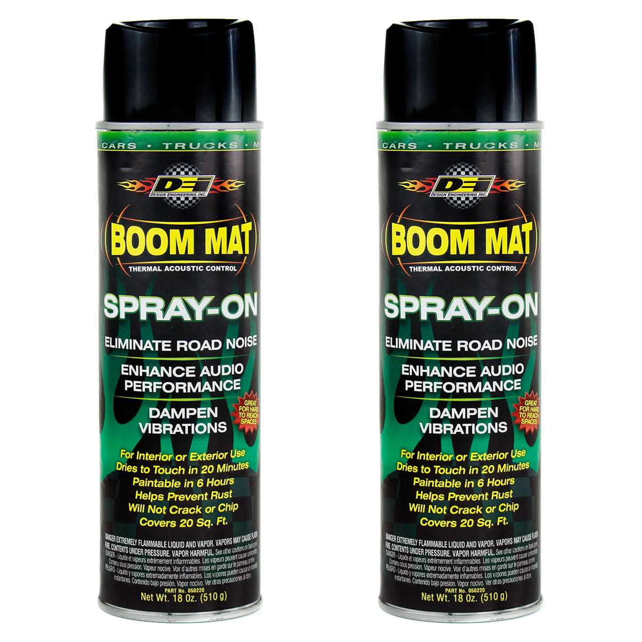 DEI Sound Deadening Boom Mat Spray On Enhance Audio Eliminate Road Noise - Inhomebuy