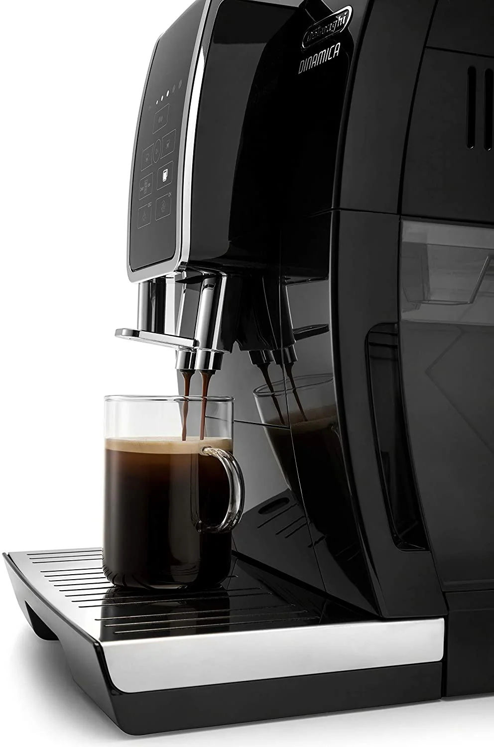 DeLonghi Dinamica Automatic Espresso Maker: with iced-coffee, black | ECAM35020B - Inhomebuy