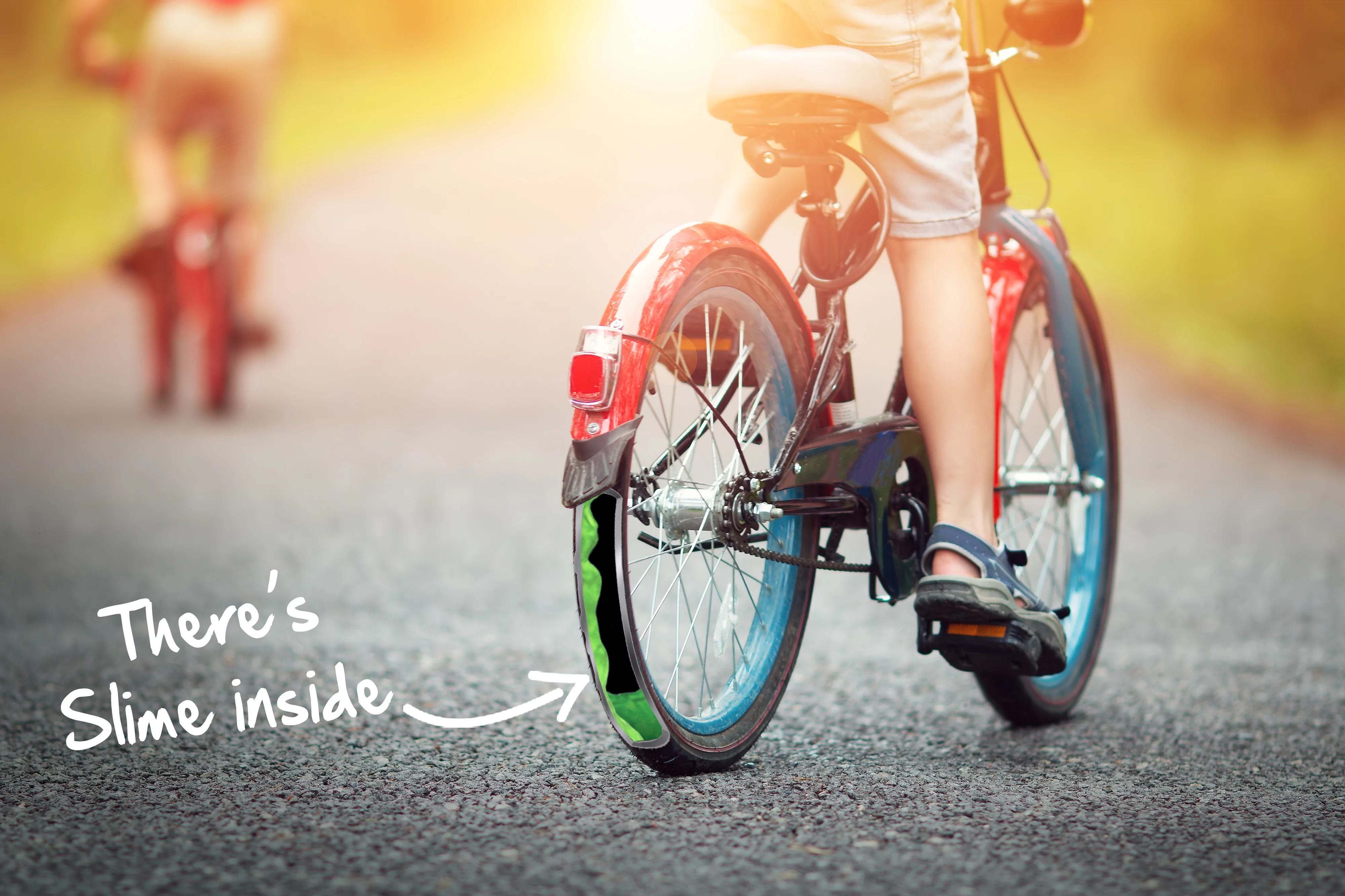 Slime Extra Strong Self-Sealing Bicycle Tube Schrader 1 3/8