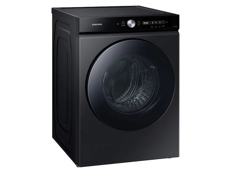 SAMSUNG BESPOKE 27 IN. 5.3 CU. FT. BLACK STAINLESS STEEL FRONT LOAD WASHER WITH SUPERSPEED FEATURE - - Inhomebuy