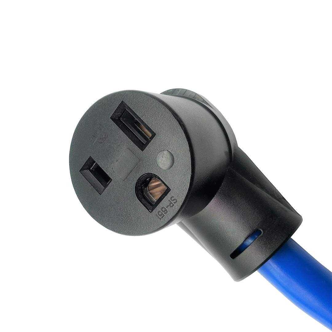 Parkworld 692118 Shore Power Adapter Generator 30A L14-30P Male To Marine 50A Ss2-50r Female with Locking Ring - Inhomebuy