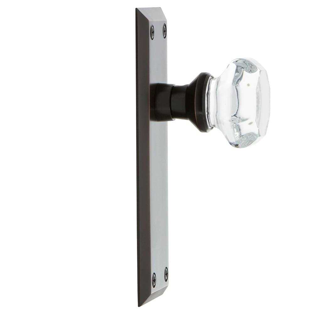 Nostalgic Warehouse New York Plate Privacy Waldorf Door Knob - Inhomebuy