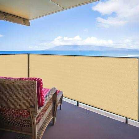 SUNNY GUARD Balcony Privacy Screen Fence Apartments Railing Cover Heavy Duty Windscreen for Outdoor,Backyard,Patio,Deck - Inhomebuy
