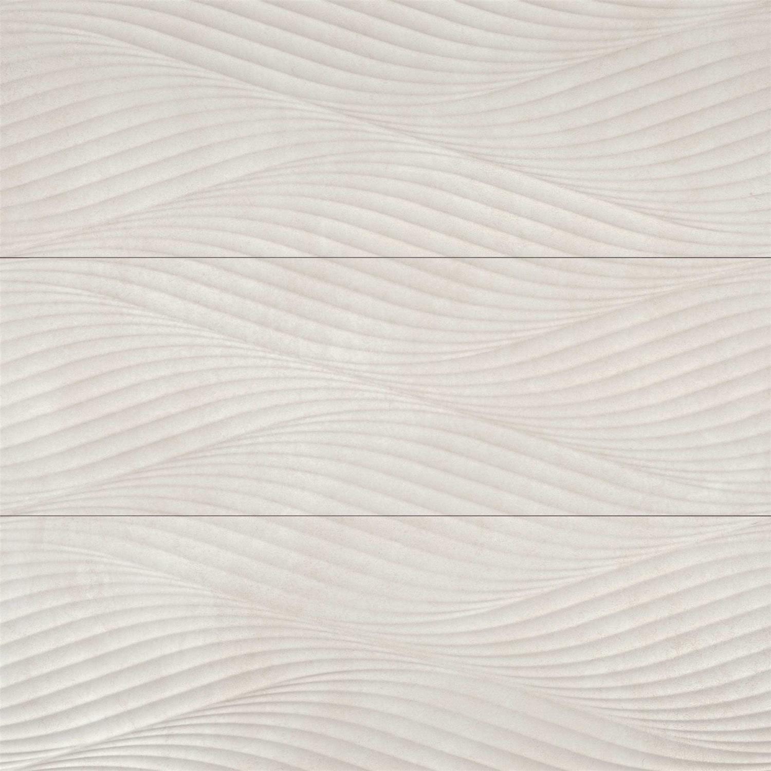 Donna 13 x 40 Matte Wave Ceramic Tile Bedrosians - Inhomebuy