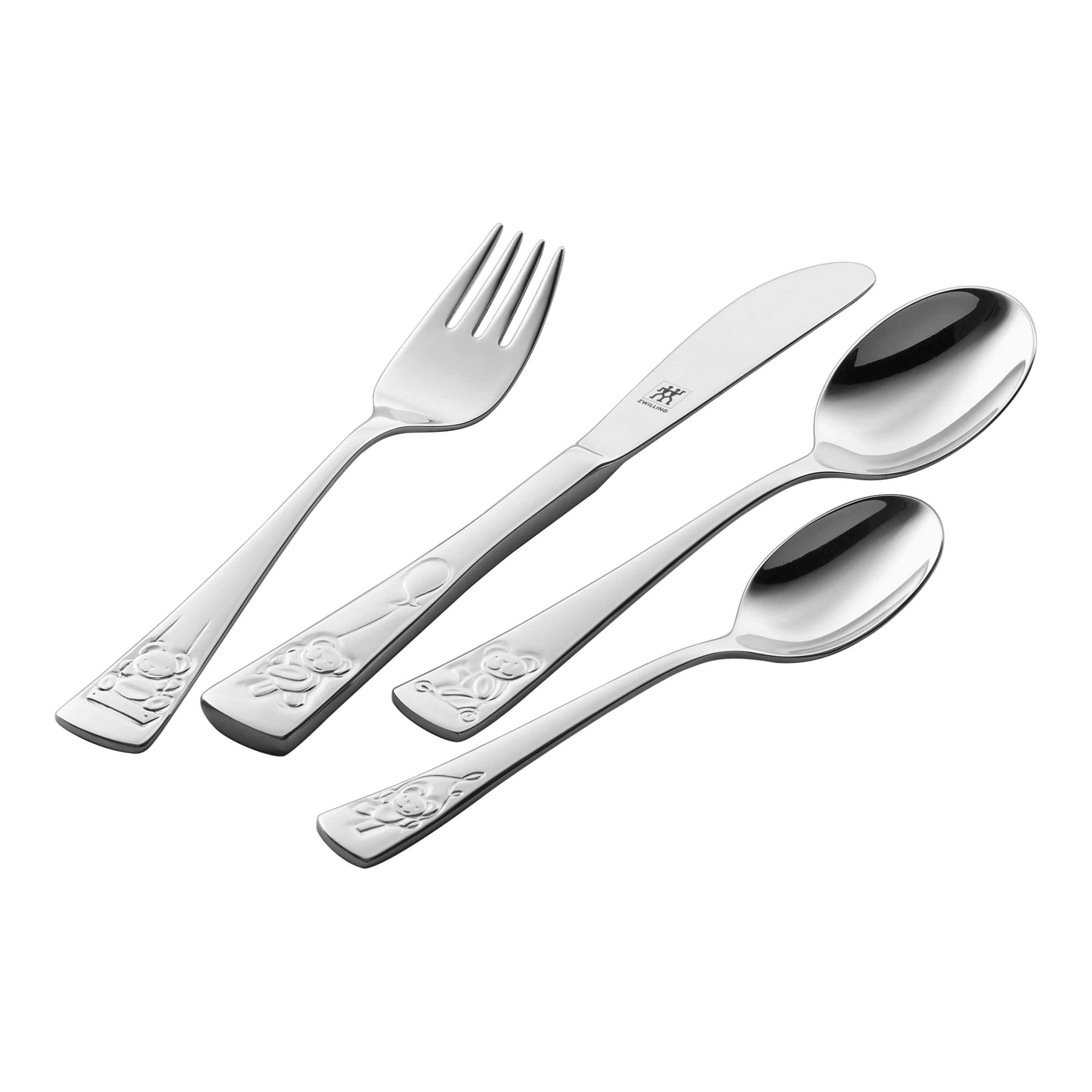ZWILLING 4pc TWIN Kids Teddy Stainless Steel Flatware Set - Inhomebuy