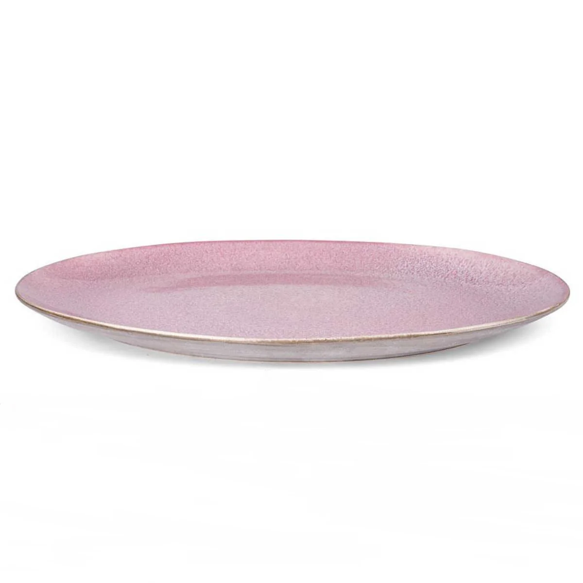 Stoneware Dish 34x45 cm Grey, Light Pink - Inhomebuy