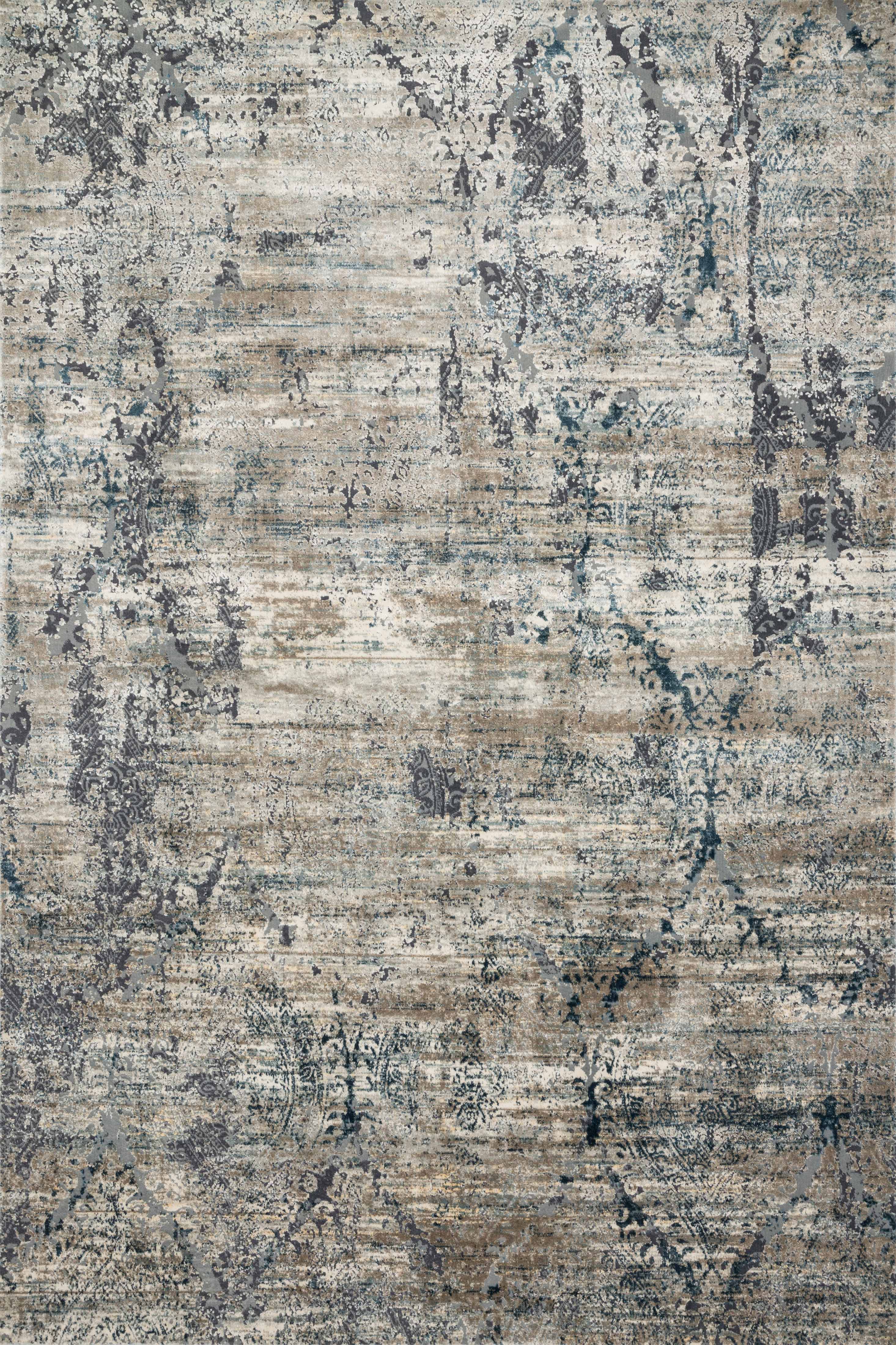 Loloi Rugs Cascade Collection Rug in Taupe, Blue - 6'7