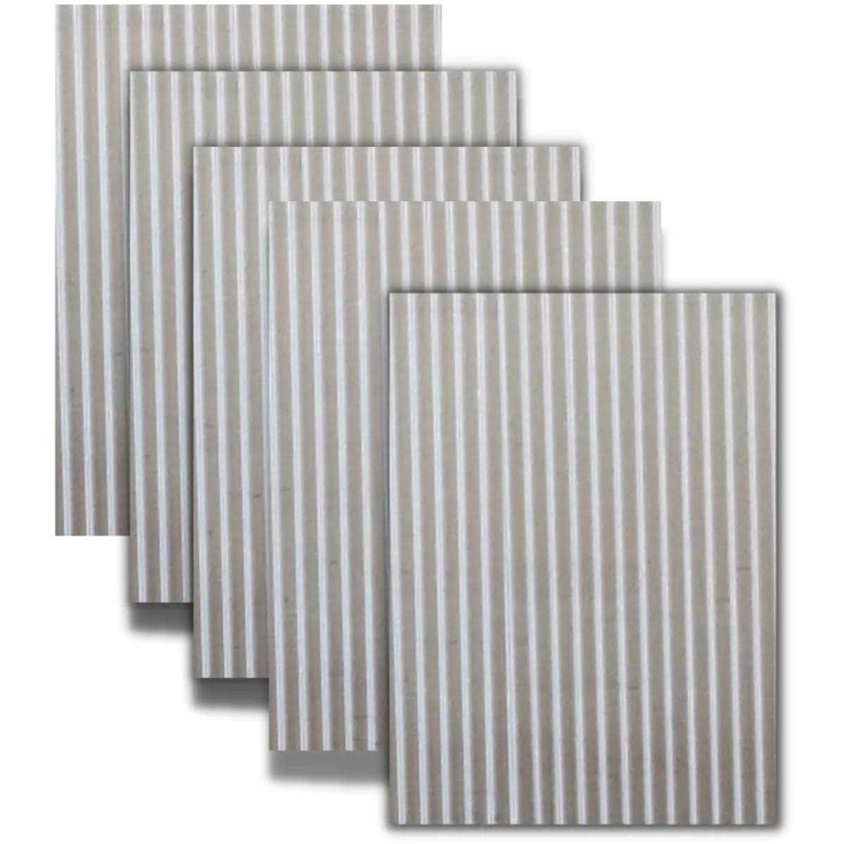Dakota Tin 24W x 36H Colorado Corrugated Metal Wainscoting Panel - Inhomebuy