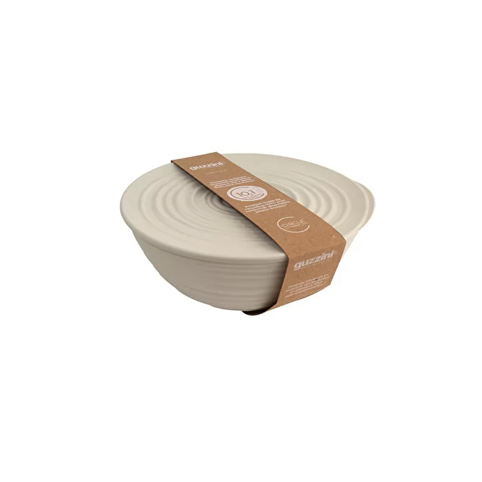 L Bowl with lid White Milk - Inhomebuy