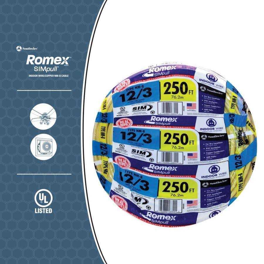 Wire 12/2-Ufwg 250′ - Inhomebuy