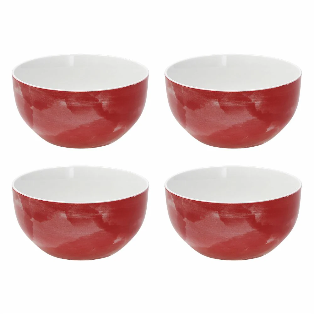Sfera Colorplay Rosso Bowls 14cm Set of 4pcs - Inhomebuy