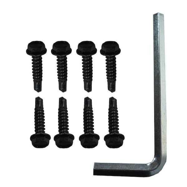 Weatherables Black Nylon Polymer Gate Handle and Gate Stop - Inhomebuy