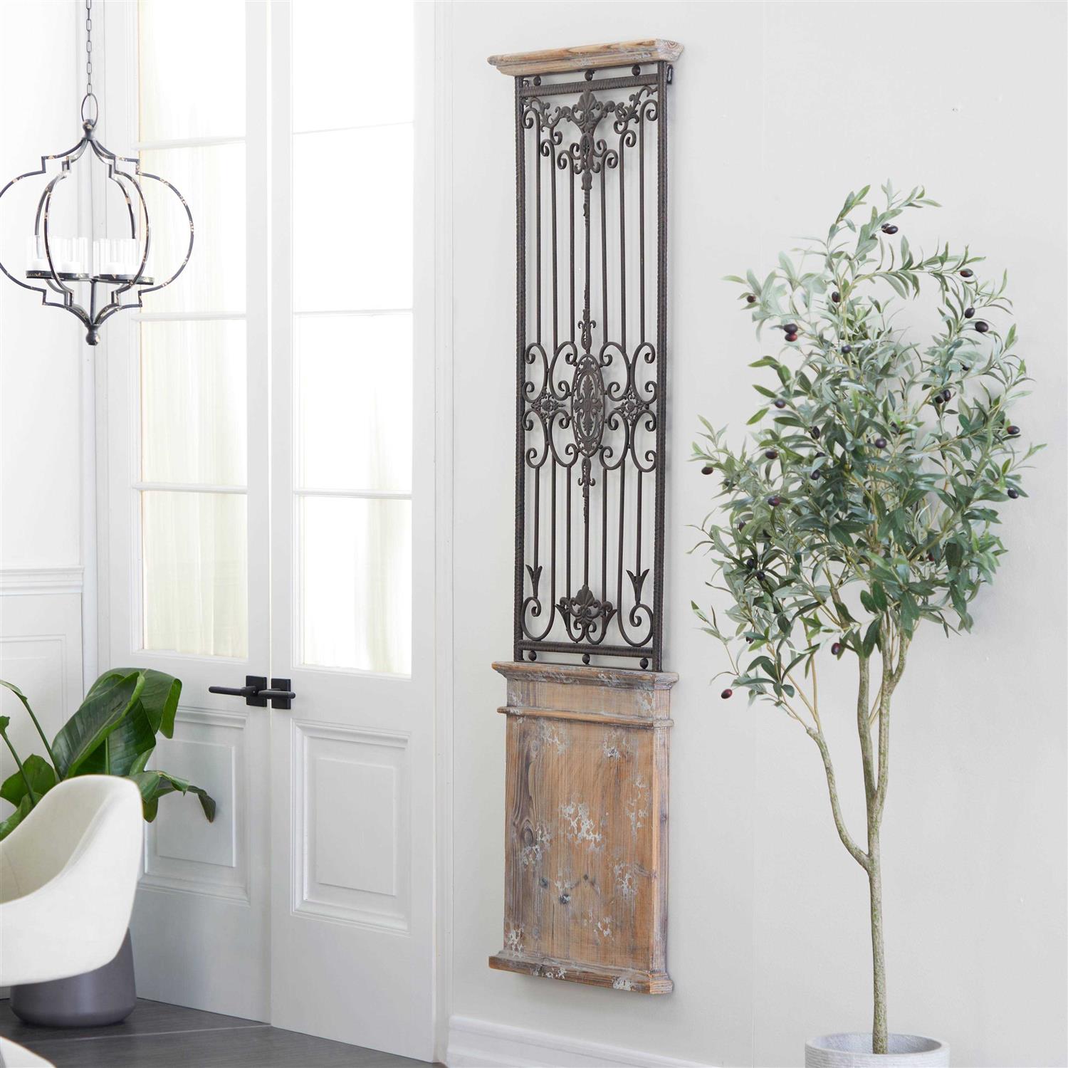 Monroe 5-ft H x 8-ft W White Steel Fence Panel - Inhomebuy