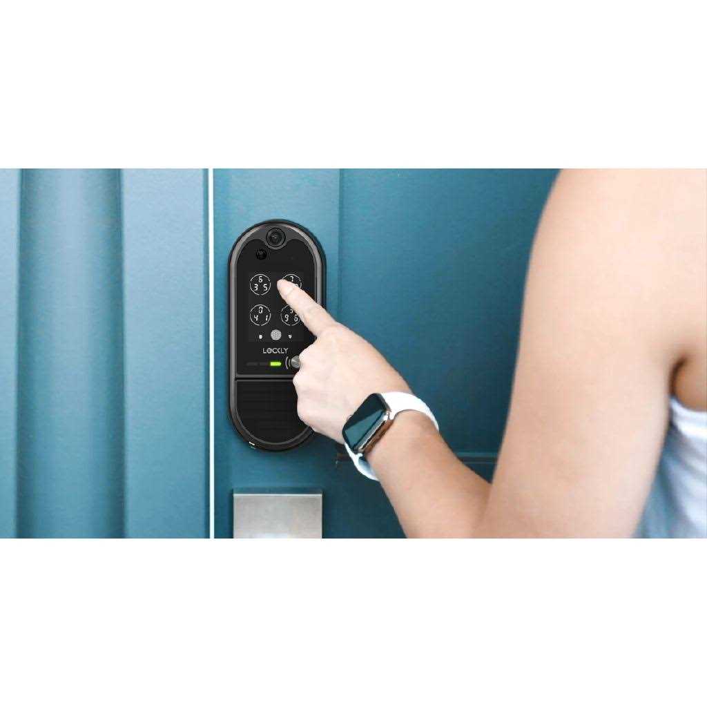 Lockly Secure Pro Matte Black Smart Wifi Mobile Lever Latch - Inhomebuy