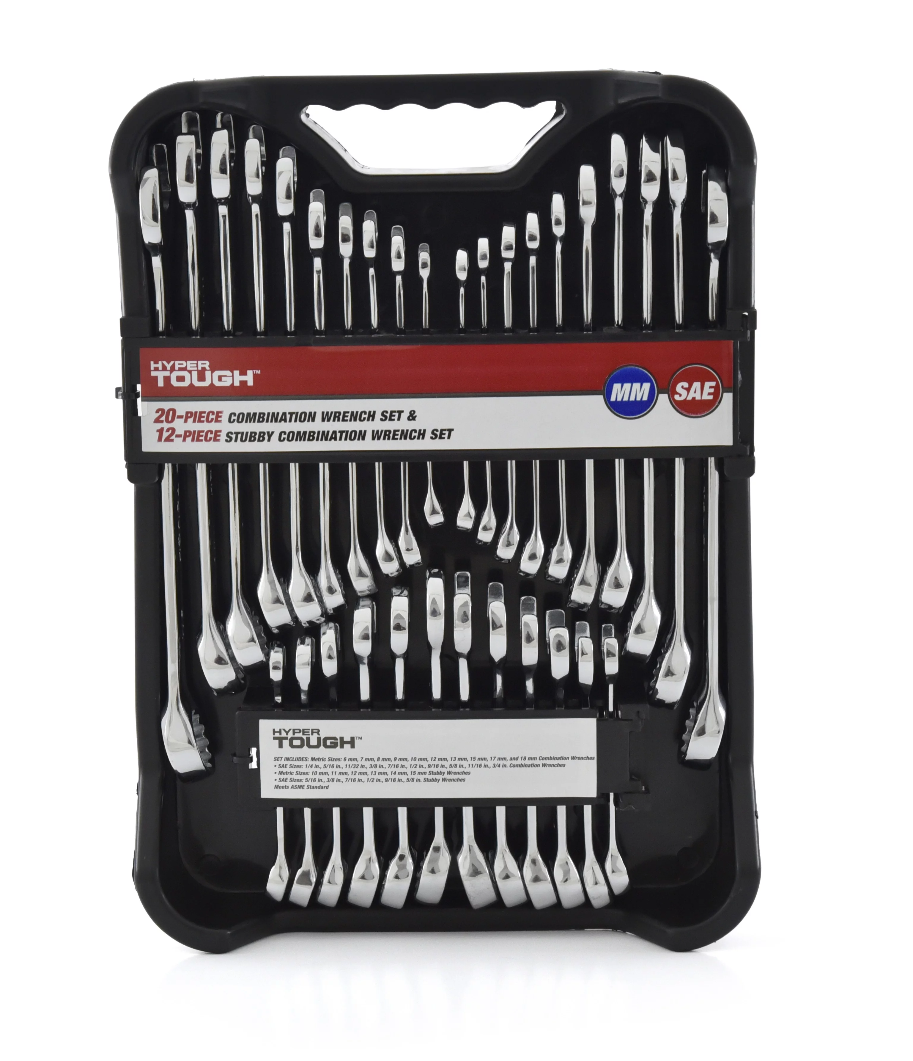 Hyper Tough 32-Piece Combination Wrench Set, Metric & SAE - Inhomebuy