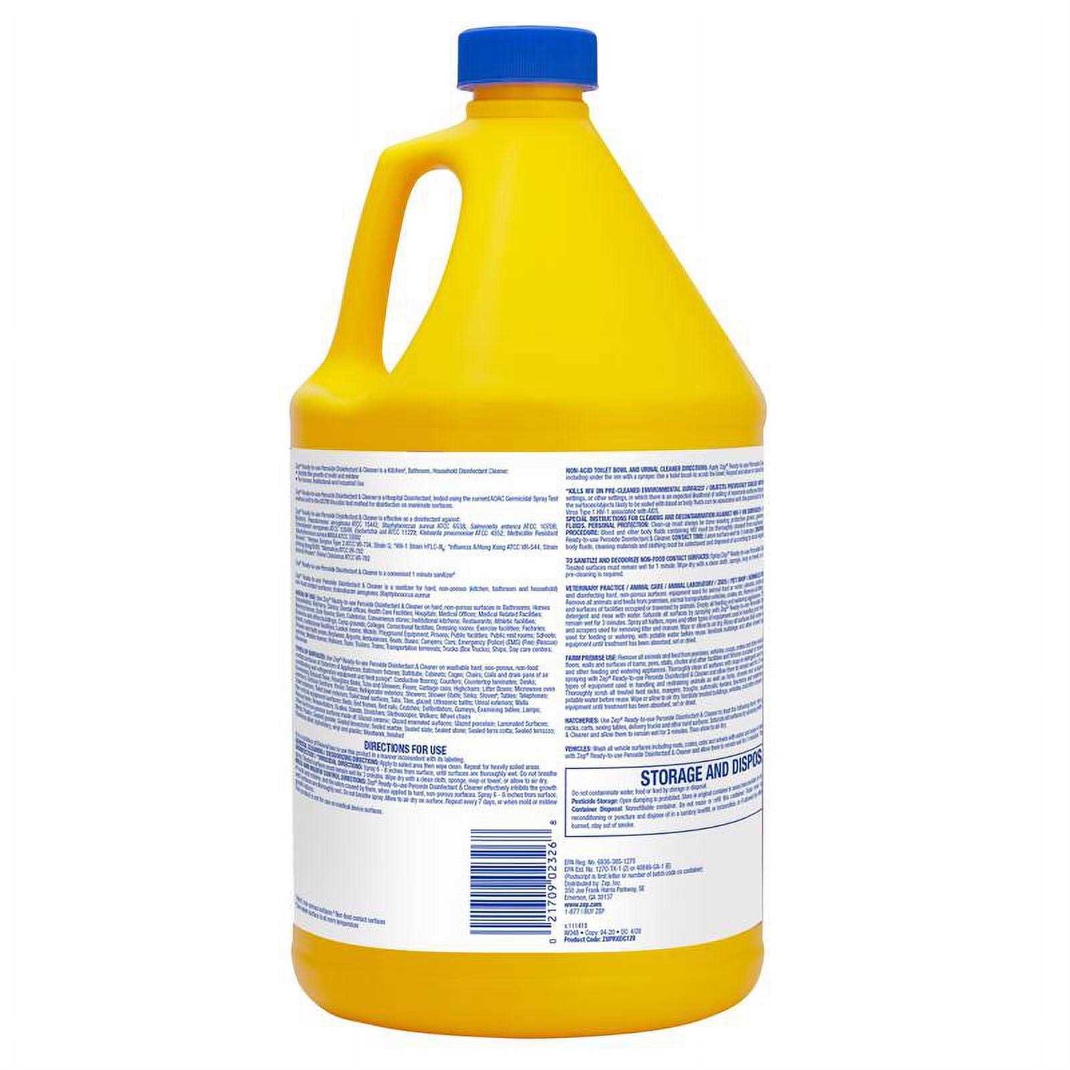 Zep No Scent Disinfectant Cleaner 1 gal 1 pk - Inhomebuy