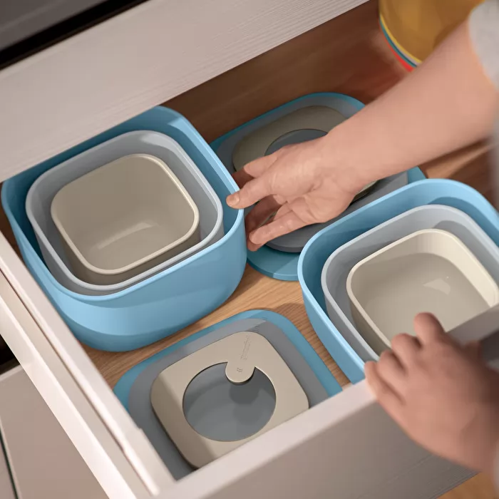 STORE&MORE - Set of 3 deep airtight fridge/freezer/microwave containers - Inhomebuy