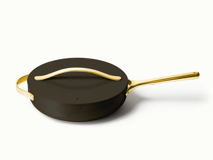 Caraway Sauté Pan in Black with Gold Handle - Inhomebuy