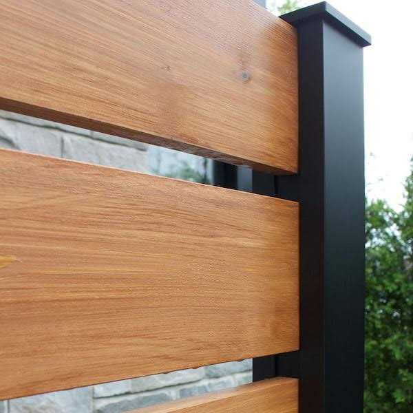 HOFT Solutions HOFT 3-in W x 73.5-in H Black Aluminum Outdoor Privacy Screen - Inhomebuy